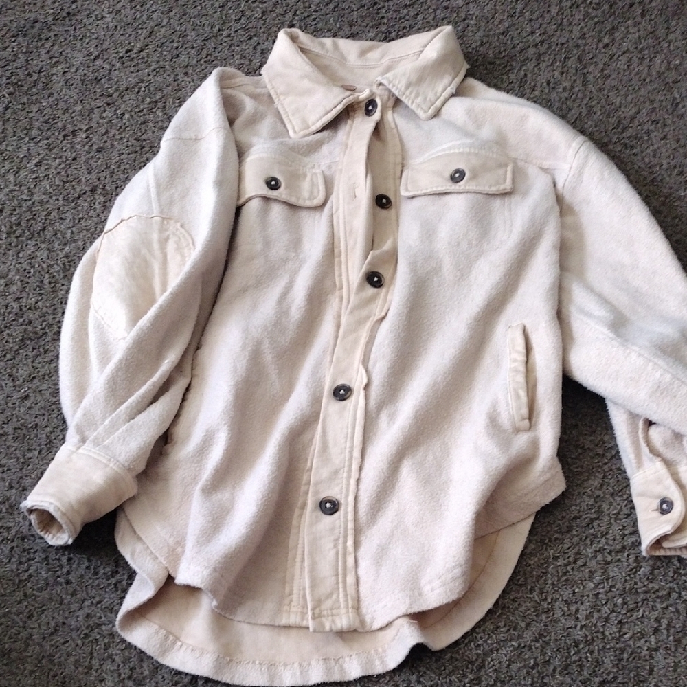 Free People Cream Utility Jacket - Picture 6 of 6
